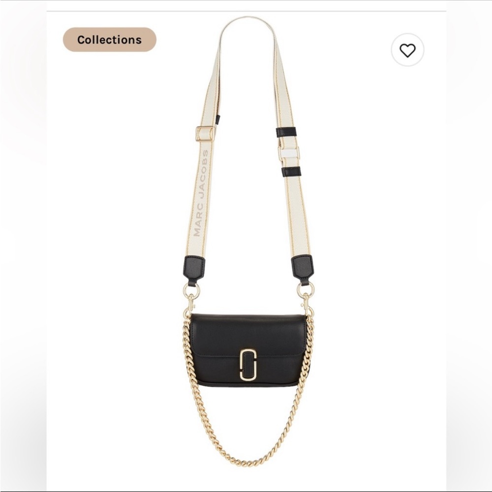 Marc Jacobs - the Marc J shoulder bag - black - like new w dust bag- barely used